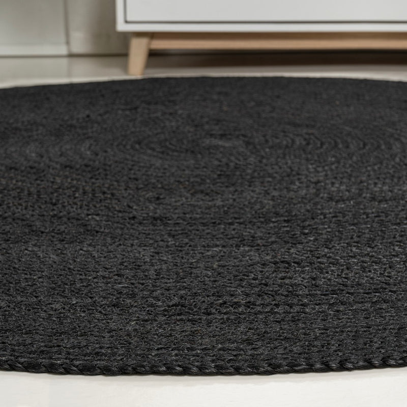 Zara Braided Coastal Cottage Round Jute Round Rug