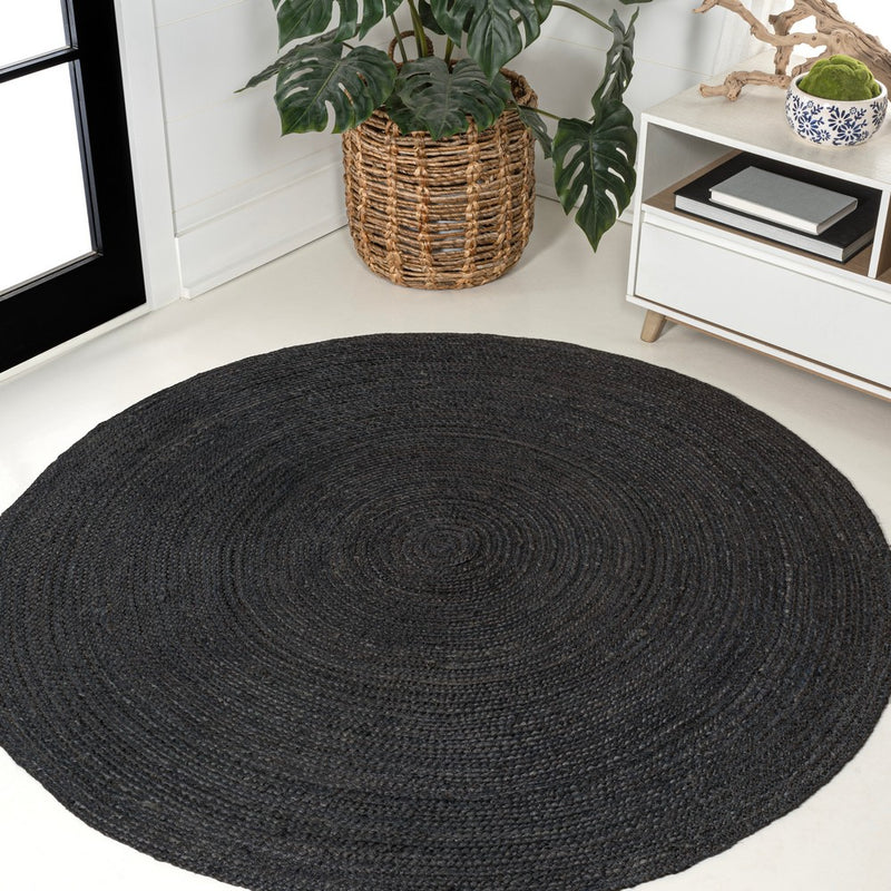 Zara Braided Coastal Cottage Round Jute Round Rug