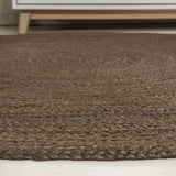 Zara Braided Coastal Cottage Round Jute Round Rug