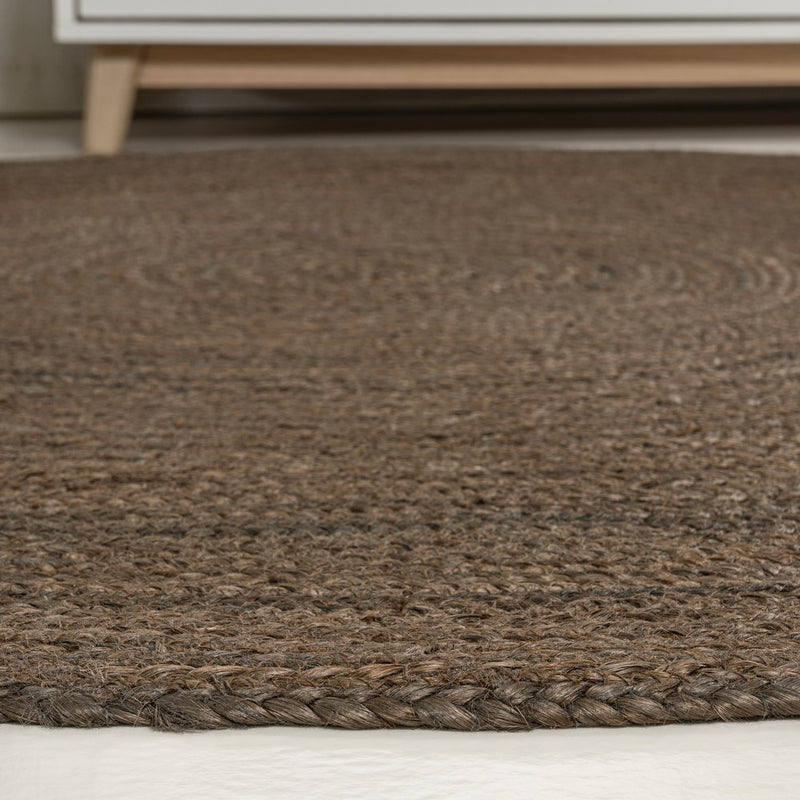 Zara Braided Coastal Cottage Round Jute Round Rug