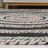 Abyss Braided Bohemian Coastal Round Jute Area Rug