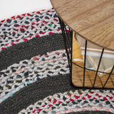 Abyss Braided Bohemian Coastal Round Jute Area Rug