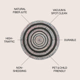 Abyss Braided Bohemian Coastal Round Jute Area Rug