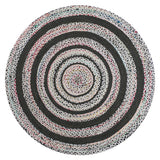 Abyss Braided Bohemian Coastal Round Jute Area Rug