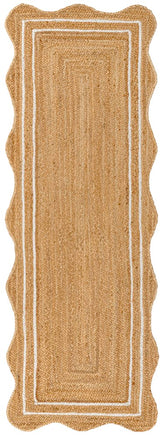Seaside Cottage Scallop Edge Jute Area Rug