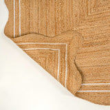 Seaside Cottage Scallop Edge Jute Area Rug