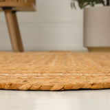 Seaside Cottage Scallop Edge Jute Area Rug