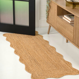 Seaside Cottage Scallop Edge Jute Area Rug