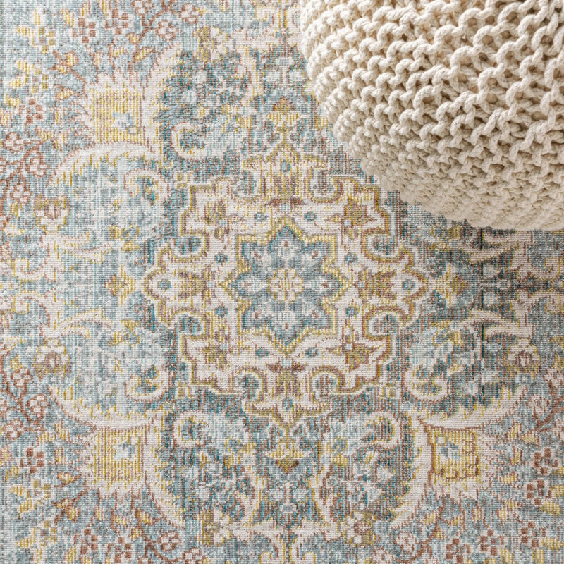 Goa Floral Medallion Traditional Area Rug