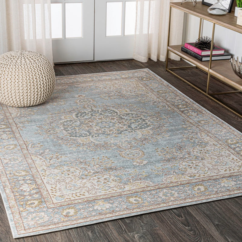 Goa Floral Medallion Traditional Area Rug