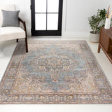 Goa Floral Medallion Traditional Area Rug