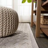 Xlendi High-low Pile Moroccan Geometric Indoor/outdoor Area Rug