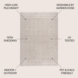 Xlendi High-low Pile Moroccan Geometric Indoor/outdoor Area Rug
