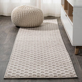 Rabat High-low Pile Mini-diamond Trellis Area Rug