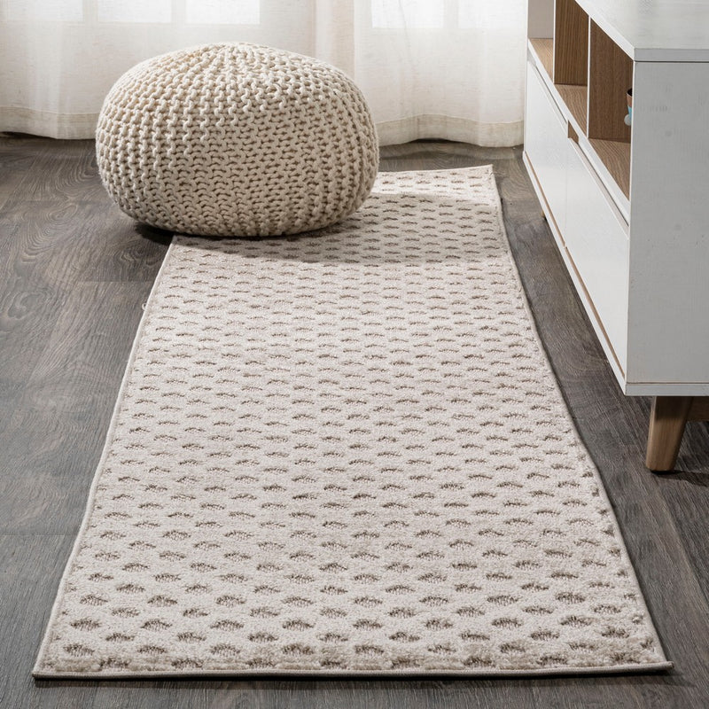 Rabat High-low Pile Mini-diamond Trellis Area Rug