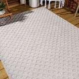 Rabat High-low Pile Mini-diamond Trellis Area Rug