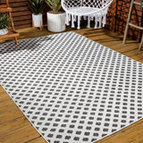 Rabat High-low Pile Mini-diamond Trellis Area Rug