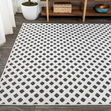 Rabat High-low Pile Mini-diamond Trellis Area Rug