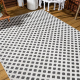 Rabat High-low Pile Mini-diamond Trellis Area Rug