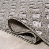 Rabat High-low Pile Mini-diamond Trellis Area Rug