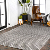 Rabat High-low Pile Mini-diamond Trellis Area Rug