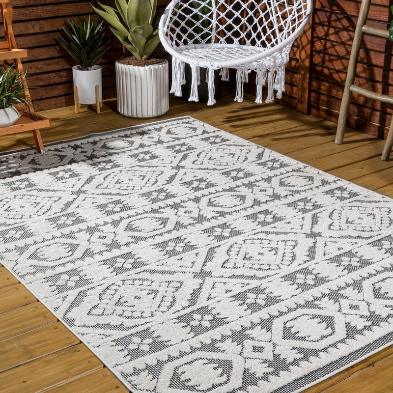 Citta High-low Pile Mediterranean Tile Area Rug