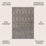 Citta High-low Pile Mediterranean Tile Area Rug