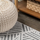Jordan High-low Pile Art Deco Geometric Indoor/outdoor Area Rug