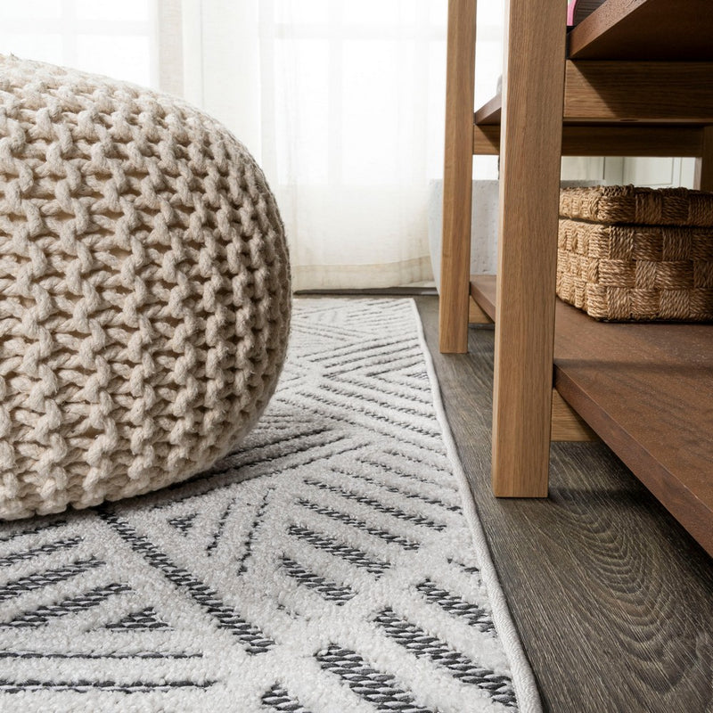 Jordan High-low Pile Art Deco Geometric Indoor/outdoor Area Rug