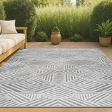 Jordan High-low Pile Art Deco Geometric Indoor/outdoor Area Rug