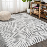 Jordan High-low Pile Art Deco Geometric Indoor/outdoor Area Rug