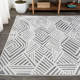 Jordan High-low Pile Art Deco Geometric Indoor/outdoor Area Rug