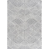 Jordan High-low Pile Art Deco Geometric Indoor/outdoor Area Rug
