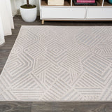 Jordan High-low Pile Art Deco Geometric Indoor/outdoor Area Rug