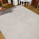 Jordan High-low Pile Art Deco Geometric Indoor/outdoor Area Rug