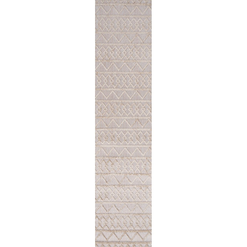 Aylan High-low Pile Knotted Trellis Geometric Indoor/outdoor Area Rug