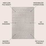 Aylan High-low Pile Knotted Trellis Geometric Indoor/outdoor Area Rug