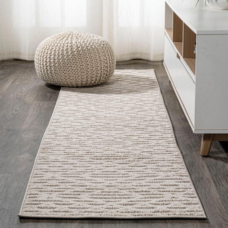 Ararat High-low Pile Moroccan Diamond Modern Indoor/outdoor Area Rug