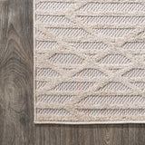 Ararat High-low Pile Moroccan Diamond Modern Indoor/outdoor Area Rug