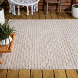 Ararat High-low Pile Moroccan Diamond Modern Indoor/outdoor Area Rug