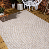 Ararat High-low Pile Moroccan Diamond Modern Indoor/outdoor Area Rug