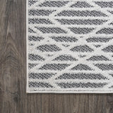 Ararat High-low Pile Moroccan Diamond Modern Indoor/outdoor Area Rug