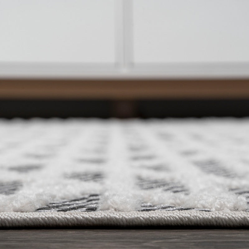 Ararat High-low Pile Moroccan Diamond Modern Indoor/outdoor Area Rug