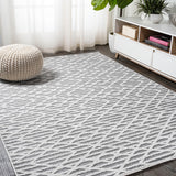 Ararat High-low Pile Moroccan Diamond Modern Indoor/outdoor Area Rug