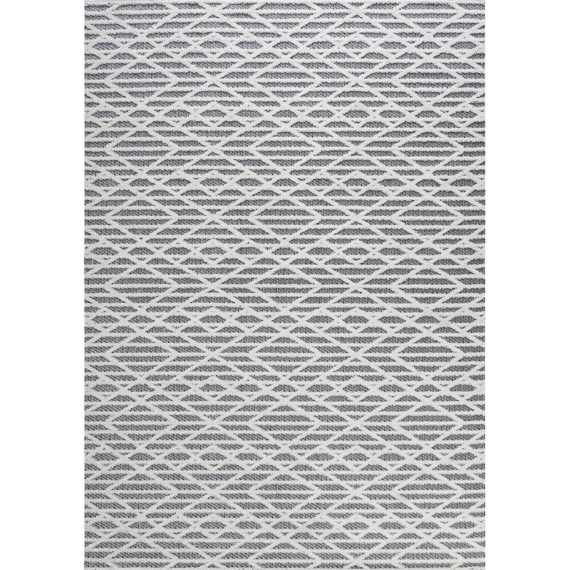 Ararat High-low Pile Moroccan Diamond Modern Indoor/outdoor Area Rug