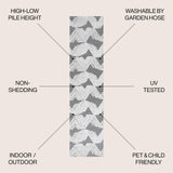 Jazz High-low Pile Art Deco Geometric Indoor/outdoor Area Rug