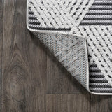 Jazz High-low Pile Art Deco Geometric Indoor/outdoor Area Rug
