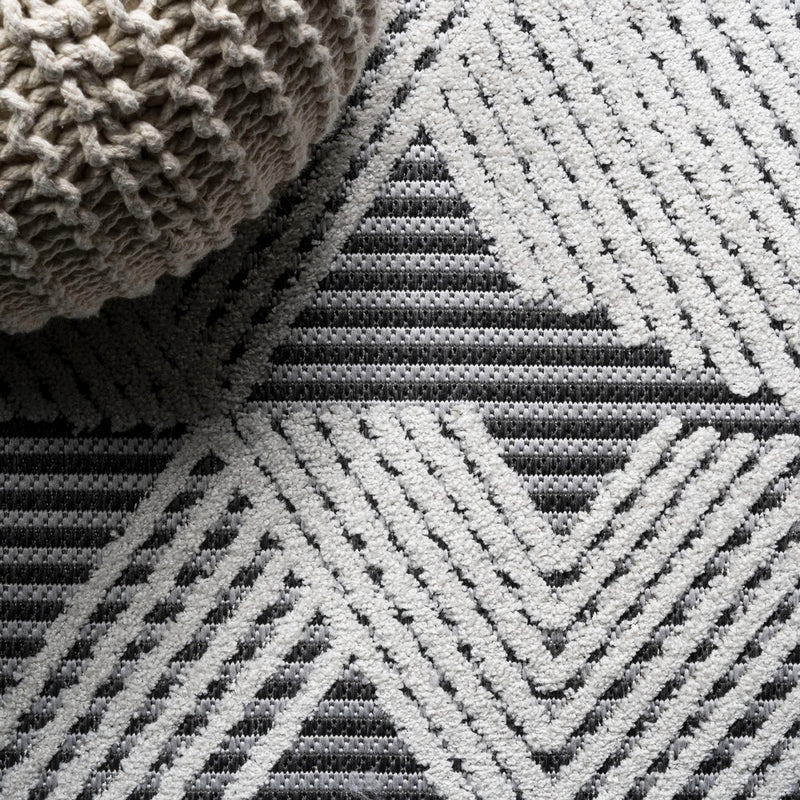 Jazz High-low Pile Art Deco Geometric Indoor/outdoor Area Rug