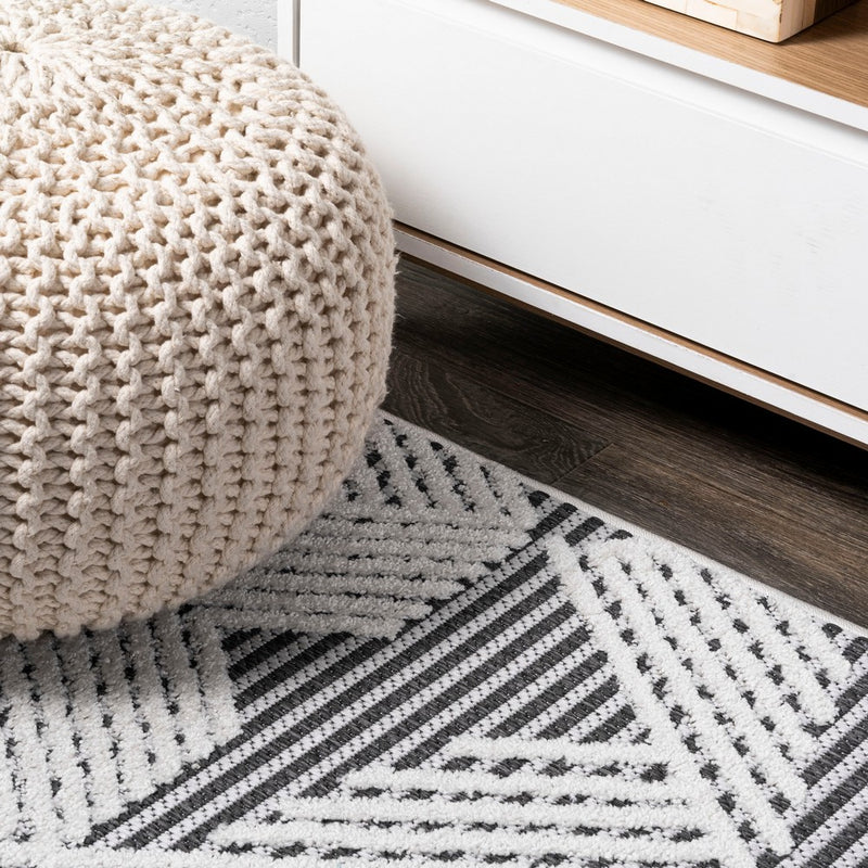 Jazz High-low Pile Art Deco Geometric Indoor/outdoor Area Rug