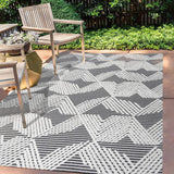 Jazz High-low Pile Art Deco Geometric Indoor/outdoor Area Rug